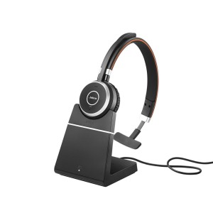 Zestaw słuchawkowy Jabra Evolve 65 SE Przewodowy i Bezprzewodowy Opaska na głowę Połączenia/muzyka Micro-USB Bluetooth Podstawka do ładowania Czarny