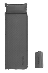 Mata samopompująca d01 pillow single 6cm cnk2300dz014-grey NATUREHIKE