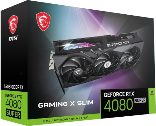 Karta VGA MSI GeForce RTX 4080 SUPER 16G GAMING X SLIM 16GB GDDR6X 256bit 2xHDMI+2xDP PCIe4.0 - 2076534