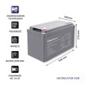 Akumulator AGM Qoltec 12V | 100Ah - 1135637