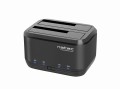 Stacja dokująca HDD/SSD Natec Kangaroo Dual SATA 2.5" + 3.5" USB 3.0 + zasilacz - 727258