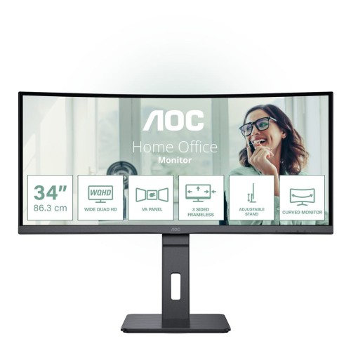 Monitor AOC 34" CU34P3CV HDMI DP USB-C głośniki 2x5W - 2078601