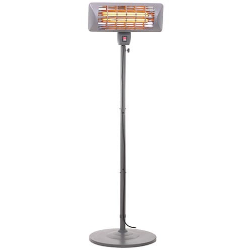 Camry Standing Heater CR 7737 Patio heater 2000 W Number of power levels 2 Suitable for rooms up to 14 m2 Grey IP24 - 2063592