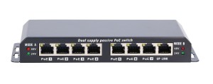 EXTRALINK PoE switch 8-7 portowy 24V 90W z zasilaczem 24V 2.5A