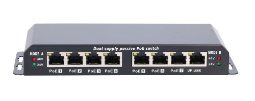 EXTRALINK PoE switch 8-7 portowy 24V 90W z zasilaczem 24V 2.5A - 2054944