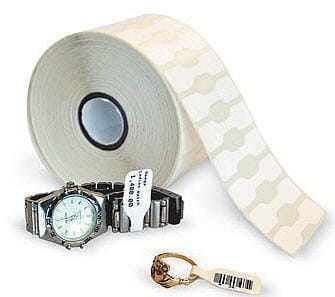 Label, Polypropylene, 2.2x0.5in (55.9x12.7mm); DT, 8000D Jewelry, Coated, Permanent Adhesive, 1in (25.4mm) core, 3510/roll, 6/box - 2077290