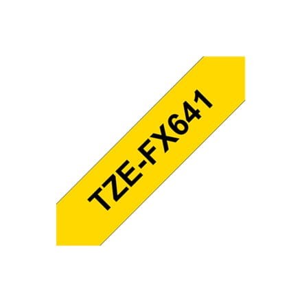 BROTHER TZEFX641 Taśma Brother 18mm BLACK ON YELLOW FLEXIBLE ID - 2080970