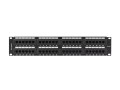 Patch panel Lanberg PPU6-2048-B 48 port 2U 19" kat.6 czarny - 2035480