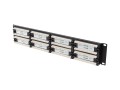 Patch panel Lanberg PPU6-2048-B 48 port 2U 19" kat.6 czarny - 2080198