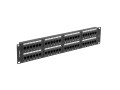 Patch panel Lanberg PPU6-2048-B 48 port 2U 19" kat.6 czarny - 2035475