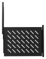 Półka do szaf wysuwana 19" 600mm czarna Lanberg (1U 465X350mm udźwig do 60kg, montaż 4-punktowy) - 2080204