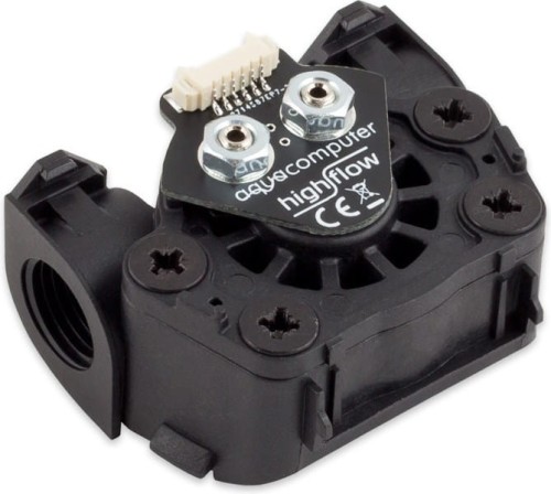 Aqua Komputerowy czujnik przepływu high flow LT, 2x G1/4 - czarny - 2051471