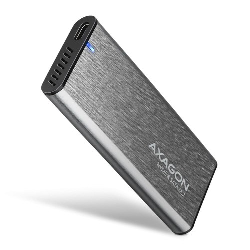 AXAGON EEM2-SG2 RAW BOX Etui zewnętrzne na dyski SSD M.2 USB-C 3.2 Gen 2 - srebrny - 2051938