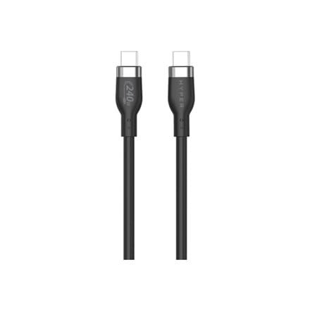 1M USB-C CHARGING CABLE BLAC/K SILICONE 240W - 2054234