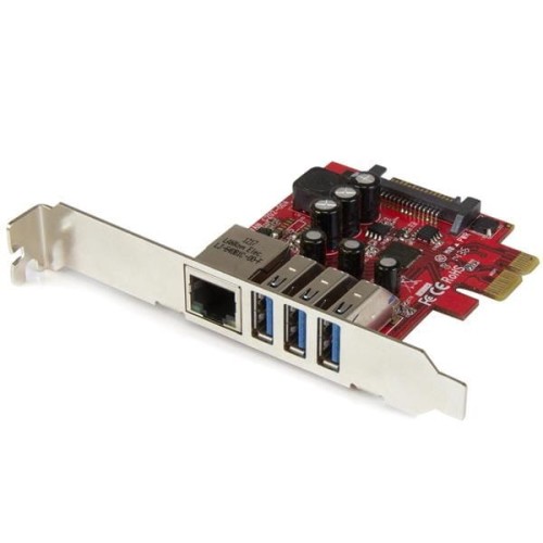 3 PORT PCIE USB 3.0 CARD + GBE/. - 2056789