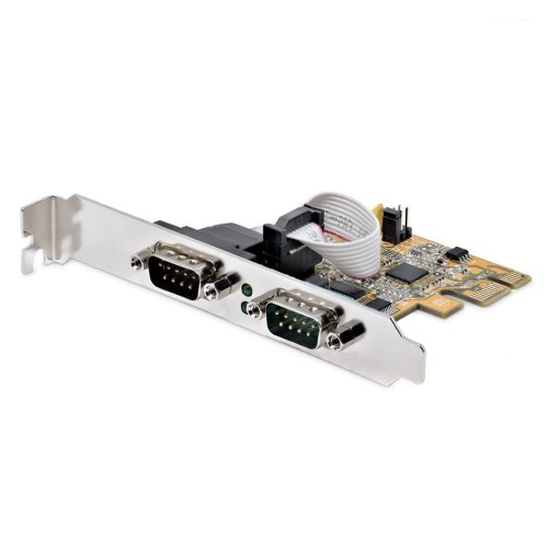 PCIE DUAL SERIAL PORT CARD/16C1050 UART 5V/12V STATUS LIGHT - 2056809
