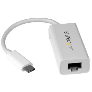 USB-C TO GIGABIT ADAPTER/W NATIVE DRIVER SUPPORT WHITE
