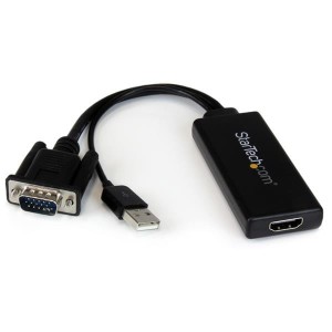 VGA TO HDMI ADAPTER W/ AUDIO/.