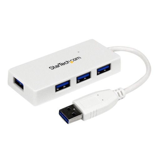 WHITE 4 PORT MINI USB 3.0 HUB/. - 2061662