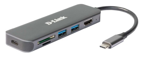 6-IN-1 USB-C HUB W HDMI/CARD READER/POWER DELIVERY - 2061793