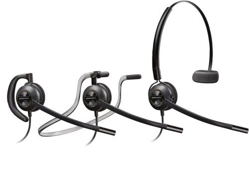 Poly EncorePro 540 Convertible Headset +Quick Disconnect EMEA - INTL English Loc  Euro plug - 2062321