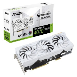 Karta VGA Asus GeForce RTX 4070 Ti Super TUF-RTX4070TIS-O16G-BTF-WHITE OC 16GB GDDR6X 256bit 2xHDMI+3xDP PCIe4.0