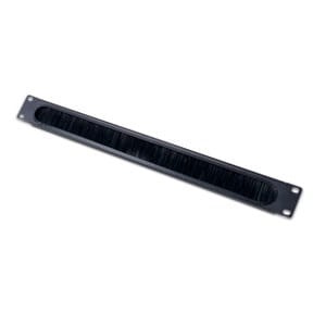 Horizontal Cable Organizer 1U w/brush strip