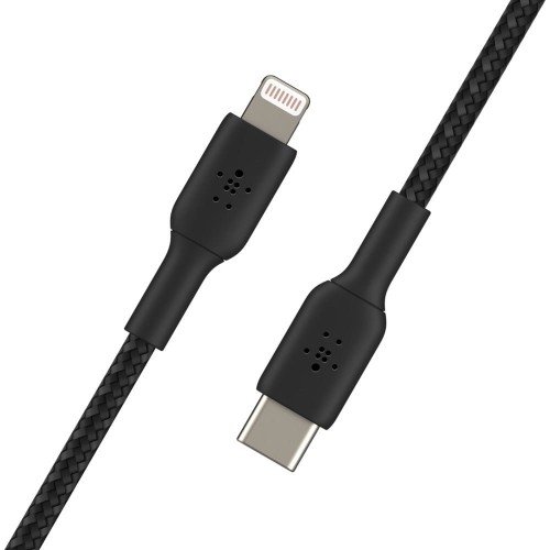 BELKIN KABEL LIGHTNING TO USB-C, 1M, OPLOT, CZARNY - 1603074