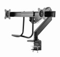 GEMBIRD BIURKOWE REGULOWANE RAMIĘ/UCHWYT NA 2 MONITORY 17-32, VESA 100X100MM, DO 8 KG - 1736009