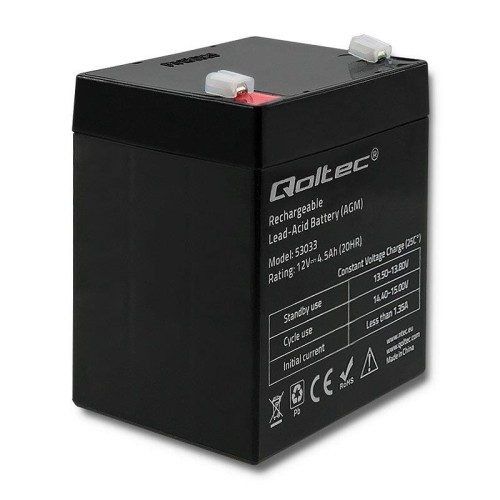 Akumulator AGM Qoltec 12V | 4.5Ah - 698299