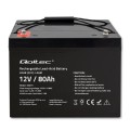 Akumulator AGM Qoltec 12V | 80Ah | 23,5kg - 1486723