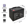 Akumulator AGM Qoltec 12V | 80Ah | 23,5kg - 1486720