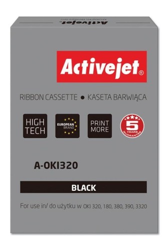 Activejet A-OKI320 Taśma barwiąca (zamiennik OKI 9002303; Supreme; czarny) - 797422