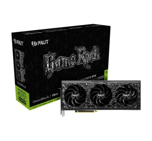 Karta VGA Palit GeForce RTX 4070 Ti Super GameRock OmniBlack 16GB GDDR6X 256bit HDMI+3DP PCIe4.0 - 2088784