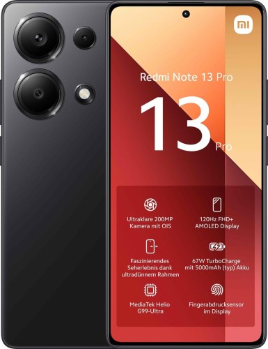 Smartfon Xiaomi Redmi Note 13 Pro 8/256GB Midnight Black (WYPRZEDAŻ) - 2080339
