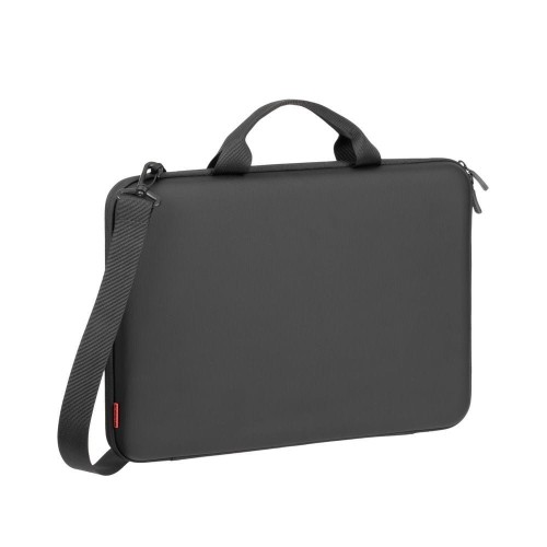 Etui do notebooka 14" RIVACASE Antishock, twarde, z uchwytami i paskiem, z materiału wodoodpornego, czarne - 2086826