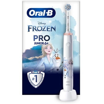 Oral-B | Elektryczna szczoteczka do zębów | Kraina lodu Pro Seria 3 | Akumulator | Dla dzieci | Liczba główek szczoteczki w zestawie 1 | Liczba trybów szczotkowania zębów 3 | Biały - 2085063