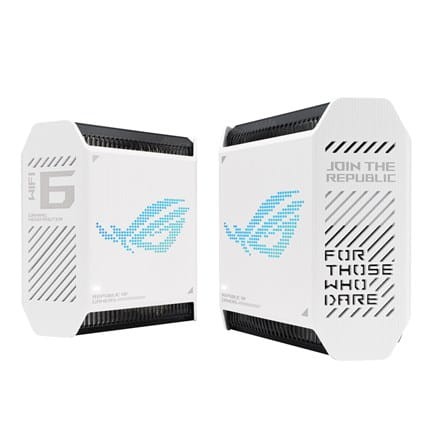 GT6(2PK) white ROG Rapture Wifi 6 802.11ax Tri-band Gigabit Gaming Mesh System - 2086253