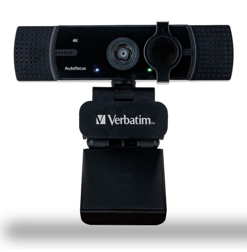 Kamera internetowa Verbatim AWC-03 4K UHD USB 2.0 z podwójnym mikrofonem czarna - 1670883