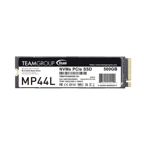 Dysk SSD Team Group MP44L 500GB M.2 PCIe NVMe Gen4 x4 (5000/2500) - 2091505