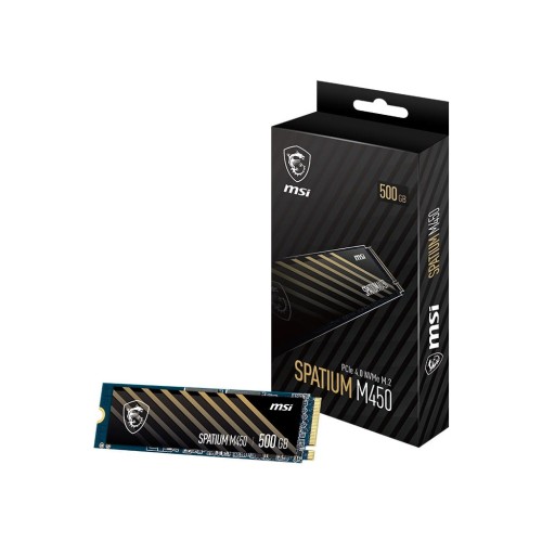 Dysk SSD MSI SPATIUM M450 500GB PCIe 4.0 NVMe M.2 2280 (3600/2300 MB/s) 3D NAND - 1540334