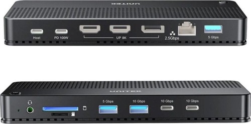 Stacja dokująca Verbatim USB-C Pro CDS-17 3xHDMI 2xDP RJ-45 5xUSB 2xUSB-C SD microSD DC audio - 2091550