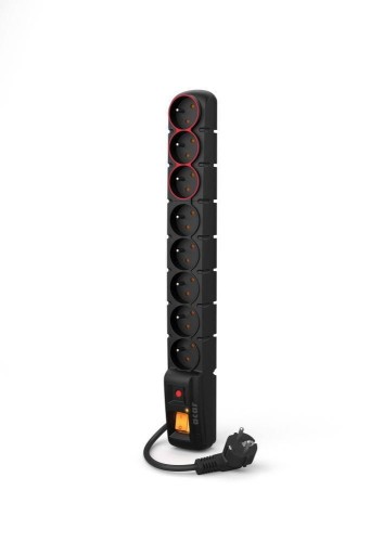 Listwa przeciwprzepięciowa Acar S8 DUAL 3m czarna - 2092545