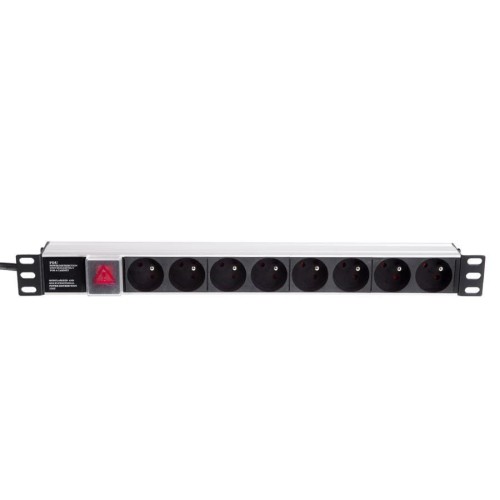 Listwa zasilająca PDU Netrack 19'' 1U, 230V/16A, 8xE, ALU - 2092551