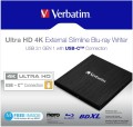 Nagrywarka zewnętrzna Verbatim BLU-RAY X6 Ultra HD 4K USB-C 3.1 - 766989