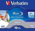 BD-R Verbatim 25GB X6 Printable (10 jewel case) - 2093460