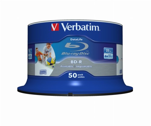 BD-R Verbatim 25GB X6 printable Datalife (Cake 50) - 2093469