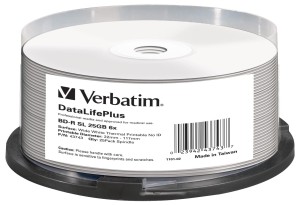 Płyty BD-R Verbatim 25GB X6 DL+ printable thermal NO ID (Cake 25)