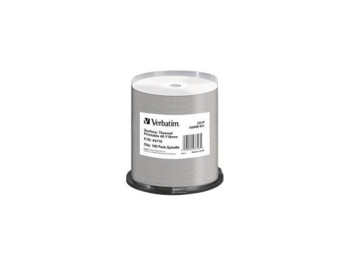 CD-R VERBATIM  52x Cake 100 szt AZO Thermal Nadruk - 2093480