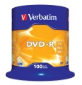 DVD-R Verbatim 16x 4.7GB (Cake 100) MATT SILVER - 2093483